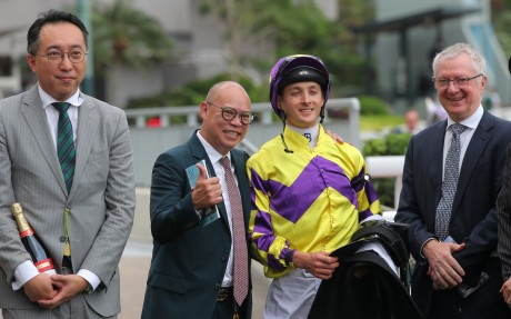 Bloodstock agent David Price (right) celebrates his 1,000th Hong Kong win. Photos: Kenneth Chan