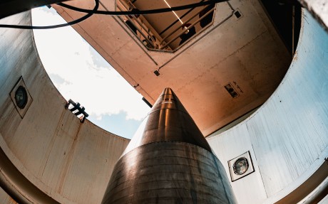 An nuclear-capable Minuteman III ICBM sits inside a silo at an air force base in the US last year. Photo: US Air Force/Handout