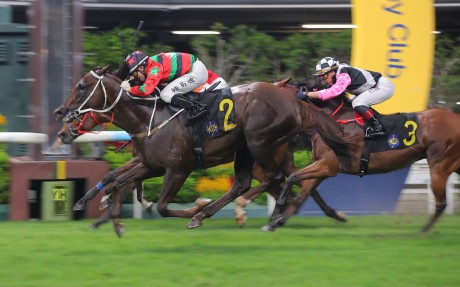 Tycoon Resources, ridden by Angus Chung, wins at Happy Valley. Photos: Kenneth Chan