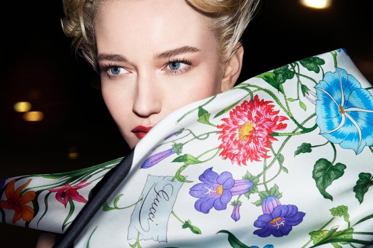 GUCCI ジャガード織　フラワー　アンサンブル★セットアップ Style Edit: Gucci celebrates its heritage with The Art of Silk
