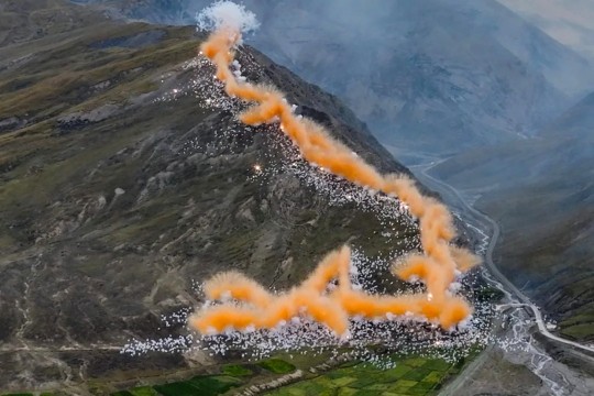 Massive fireworks show for ad stunt in Tibet triggers blowback