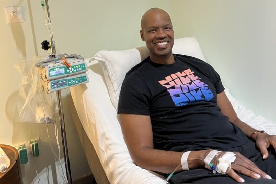 Ex-NBA player Jason Collins, who is in Singapore for an experimental brain cancer treatment, has identified the city state as the quickest way to get the treatment. Photo: Jean Iau