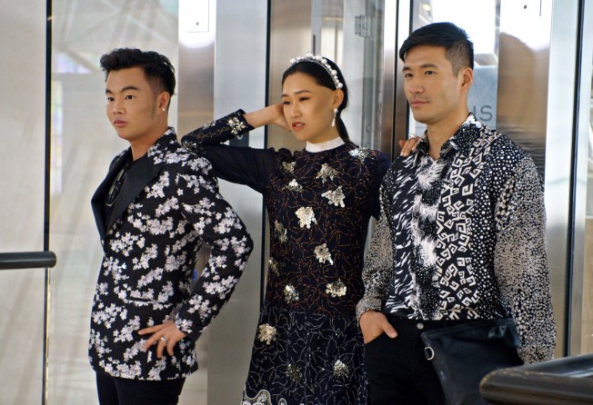 Kane Lim, Jaime Xie and Kevin Kreider in episode eight of Bling Empire’s first season. Photo: Netflix