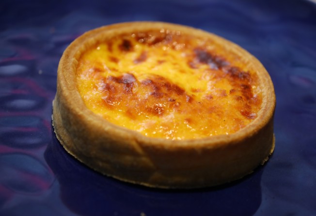 A salted egg yolk tart at Roots. Photo: Dickson Lee