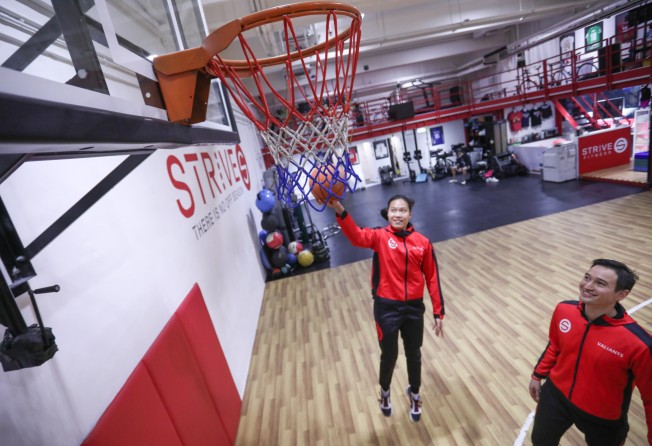 Chan and Lo practise at Strive Fitness. Photo: Jonathan Wong