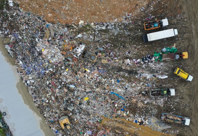 A landfill in Ta Kwu Ling, in the northern New Territories, Hong Kong. Photo: Winson Wong