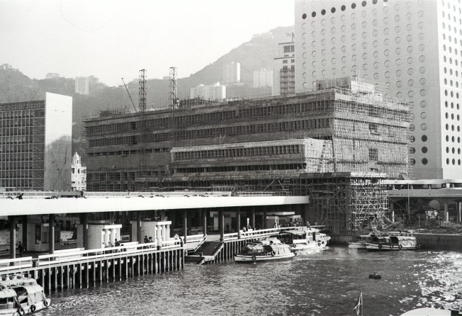 The General Post Office under construction on Connaught Road.