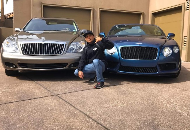 B.J. Penn and his luxurious cars. Photo: @bjpenn/Instagram