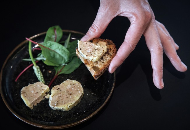 A dish of lab-grown foie gras produced by Gourmey. Photo: Bloomberg