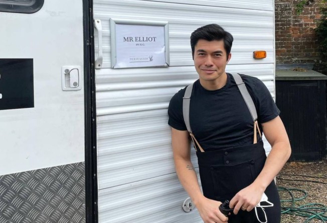 Henry Golding reporting to duty on the set of Persuasion. Photo: @henrygolding/Instagram