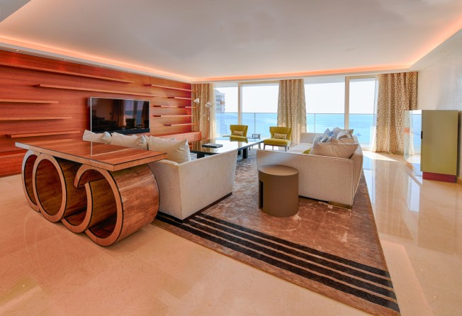 This four-bedroom flat in Monaco’s premier residential tower Tour Odeon commands beautiful views over the Mediterranean Sea. Photo: Knight Frank