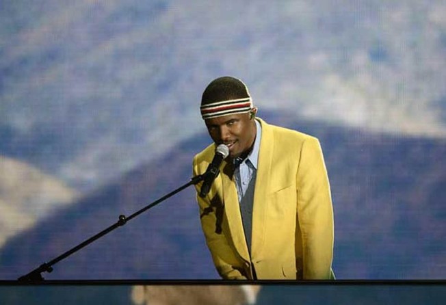 Frank Ocean performs Forrest Gump at the Grammy Awards in 2013. Photo: Frank Ocean Channel Blog