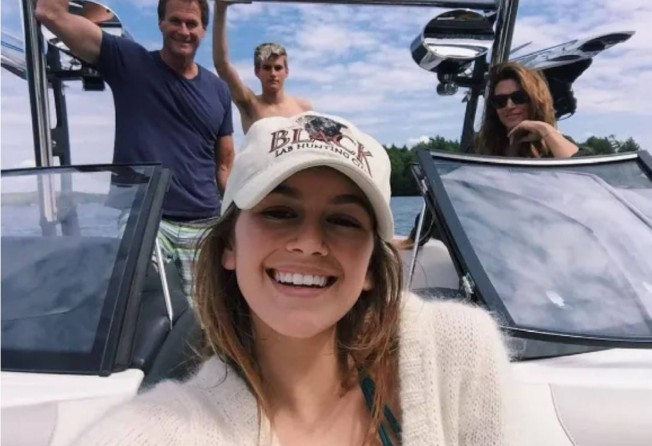 The Gerbers recently went on a family holiday to the Thousand Islands in Canada. Photo: @cindycrawford/Instagram