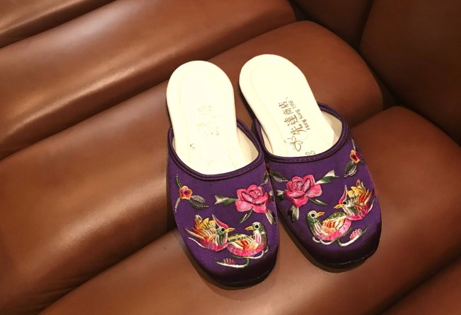 Sindart’s founder and Wong’s late grandfather came up with modern embroidery designs for his slippers.
