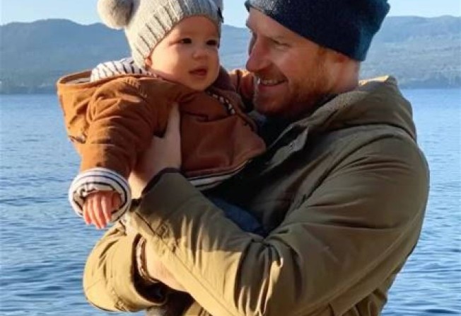 Prince Harry with Archie. Photo: @sussexroyal/Instagram