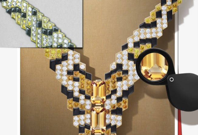 The Pixelage necklace continues Cartier’s long fascination with big cats. Photo: Cartier