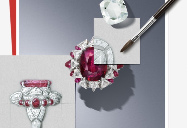 The centrepiece of the Phaan ring is a 8.2-carat ruby. Photo: Cartier