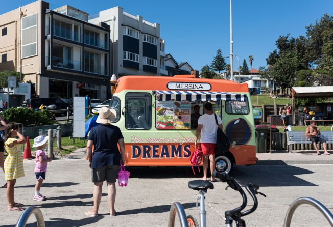 A Messina gelato van at Bondi Beach in Australia. Photo: Shutterstock
