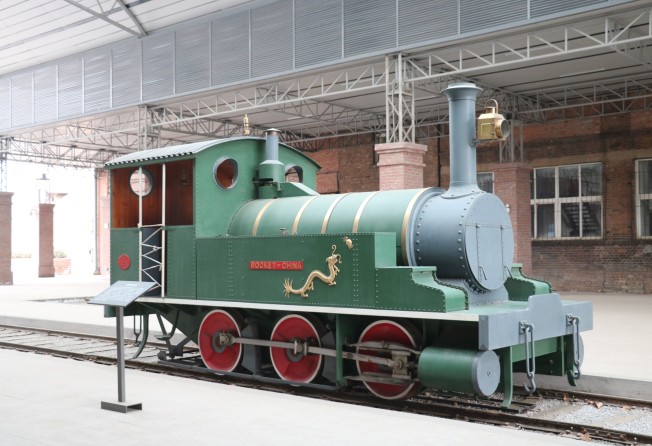 A replica of the Rocket of China, built by Claude Kinder in 1881, at the China Railway Origin Museum in Tangshan, Hebei province. Kinder built the locomotive in secret so that China’s conservative factions wouldn’t be aware of it. Photo: Thomas Bird