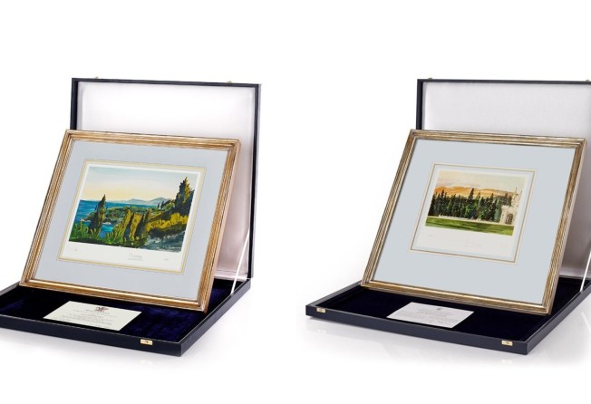 Prince Charles’ artworks are available to purchase. Photos: Highgrove Gardens
