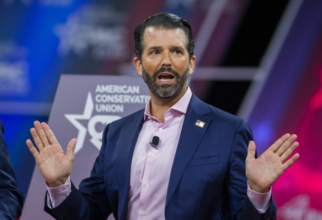 Donald Trump Jr speaks at the 47th annual Conservative Political Action Conference in February 2020. Photo: EPA-EFE