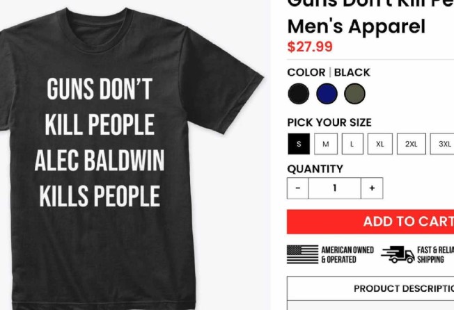 The T-shirt with the controversial slogan can be found on Donald Trump Jr’s website. Photo: shopdonjr.com