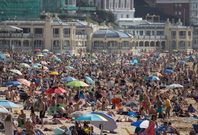 La Concha beach in San Sebastian, in Spain’s Basque Country, in July. Photo: Getty Images
