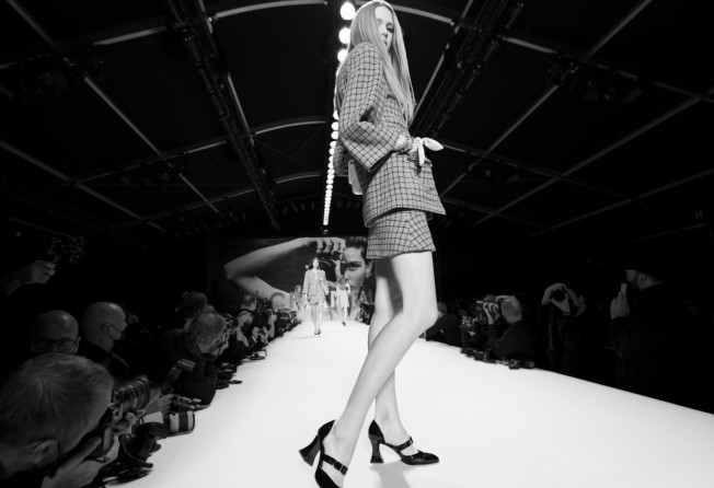 A skirt suit look from the Chanel spring/summer 2022 collection. Photo: Inez & Vinoodh