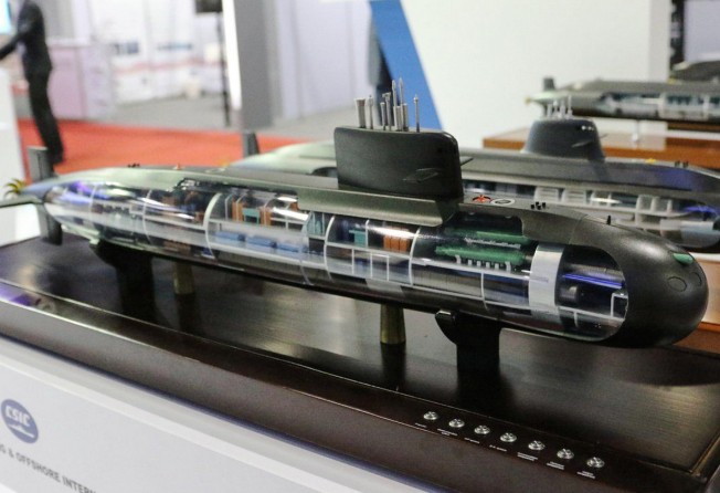 A military model of the S26T submarine. In 2017, Thailand concluded a deal for the Chinese Yuan-class S26T, expected to be completed by 2023. Photo: Handout