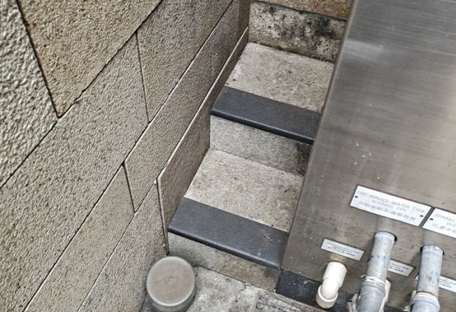 An exit at Kennedy Town MTR station offers miniature steps hiding in plain sight. Photo: HKU Faculty of Architecture students