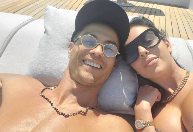 Cristiano Ronaldo with his partner Georgina Rodriguez. Photo: @georginagio/Instagram