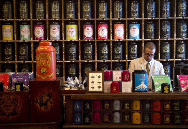 Mariage Frères’ tea shop in Le Marais, Paris. Photo: AFP