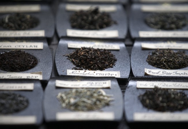 Samples of tea at Mariage Frères’ tea house in Le Marais. Photo: AFP