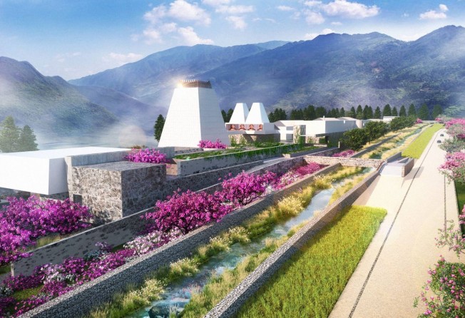 A render of the forthcoming Diageo Eryuan Malt Whisky Distillery in Yunnan, China. Photo: Handout