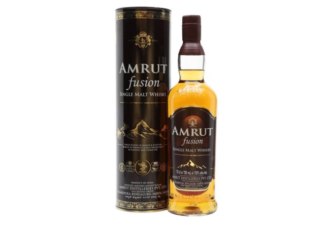 India’s Amrut Fusion single malt whiskey. Photo: Handout