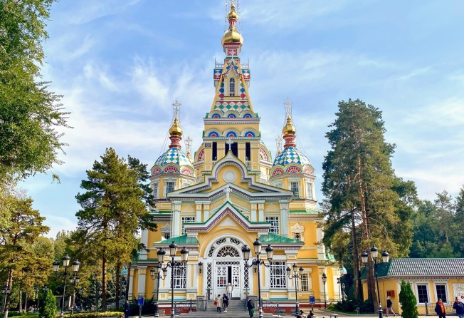 Ascension Cathedral in Almaty has just undergone a two-year restoration. Photo: Megan Eaves