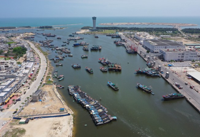 Fishing boats berth at a port in Sanya in China’s Hainan province, on April 30, 2020. Governments hand out around US$35 billion in fisheries subsidies every year, with China doling out the most. Photo: Xinhua