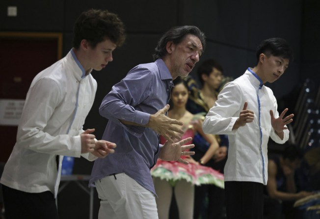 Webre (centre) at a rehearsal of The Nutcracker. Photo: K.Y. Cheng
