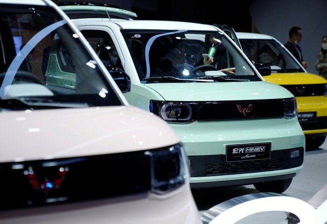 The Hongguang Mini EV is the bestselling EV model in China. Photo: Reuters