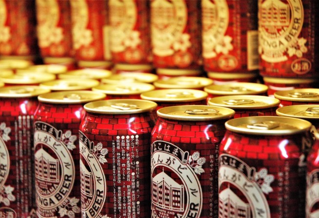 Canned beer can even make up part of an area’s souvenir repertoire, such as Yokohama’s Akarenga Beer. Photo: Russell Thomas