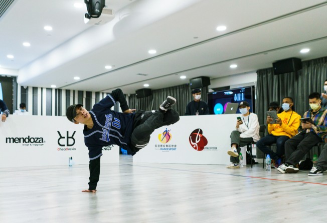 Hong Kong breakdancer Chan Ka-yi, also known as Bgirl Lady Little, wins first place at the Hong Kong Breaking Team qualifiers in April. Photo: AKA. APEKAY 