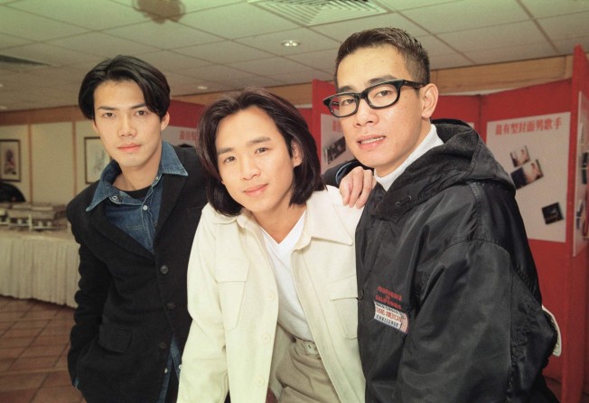 Pop group Wind Fire Sea in 1995: (from left) Michael Tse, Jason Chu Wing-tong and Jordan Chan.