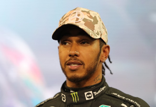Lewis Hamilton looks on after qualifying in second position. Photo: Reuters