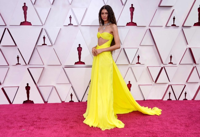 Zendaya at the Oscars in Los Angeles. Photo: AFP