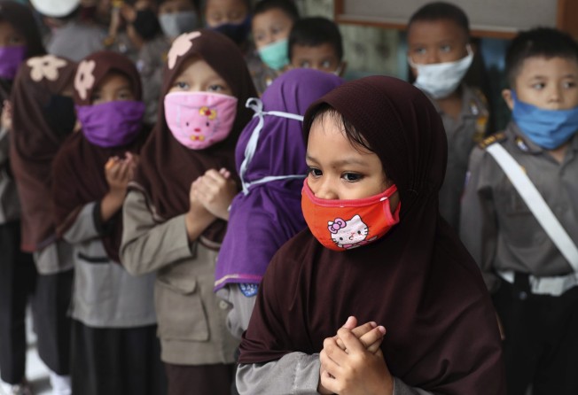 Children seen at a kindergarten in Jakarta. Photo: AP