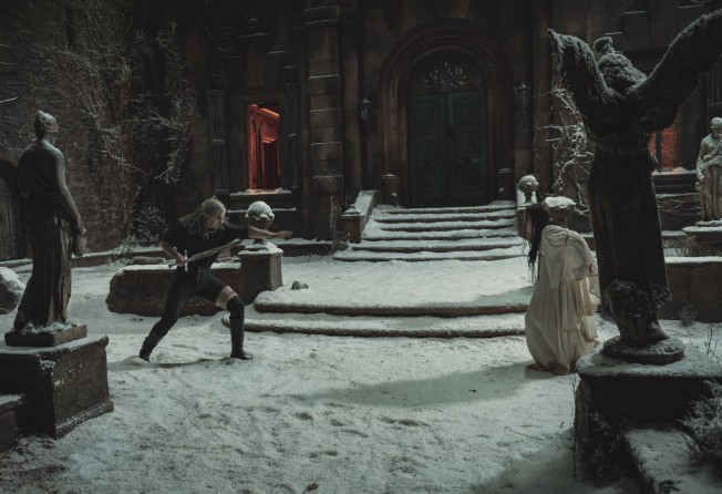 Henry Cavill (left) in a still from Netflix’s Witcher Season 2. Photo: Netflix