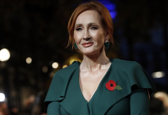 J.K. Rowling at the world premiere of the film “Fantastic Beasts: The Crimes of Grindelwald” in 2018. Photo: AP 