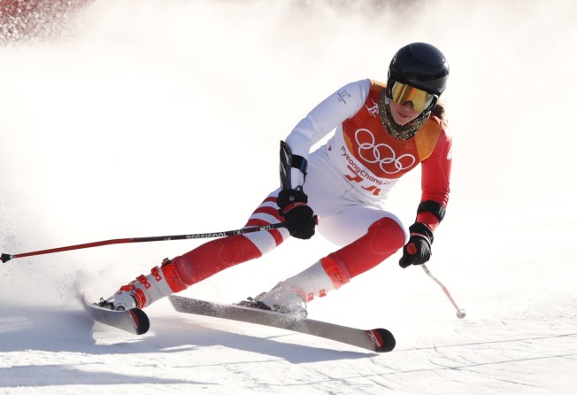 Arabella Ng in action at the 2018 Pyeongchang Winter Olympics when she competed in the women’s giant slalom. Photo: Reuters