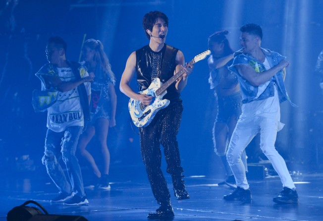 Wang Leehom performs on stage during a concert in Nanjing, east China’s Jiangsu province, in 2018. Photo: Chinatopix via AP