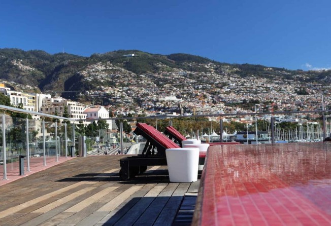 The view from the pool at Ronaldo’s Pestana CR7 hotel is pretty great. Photo: Business Insider